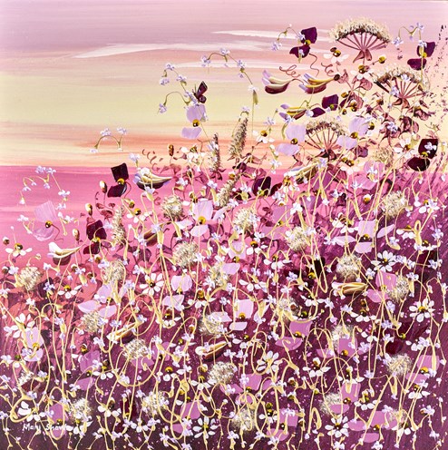 Purple Passion by Mary Shaw - Original Painting on Board